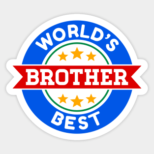 World's Best Brother Sticker